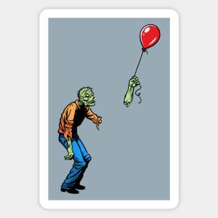 Sad Zombie and Balloon Magnet